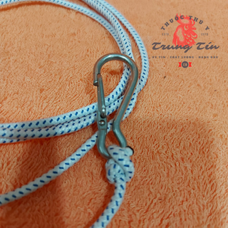 dây cột gà cao cấp dành cho gà (NÒI) - móc inox - chất liệu da - dây dài 1 mét 8