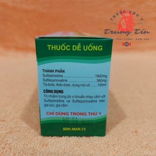 NANO COLI - thuốc gà đá đặc trị gà đá - chướng diều , khô chân - 1 lọ / 10cc