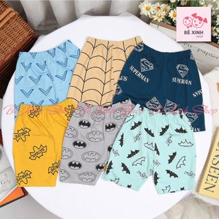 Siêu Nhân Bộ Cộc Tay Chất Thun Lạnh Cho Bé Trai Đồ Bộ Cộc Hè Tay Ngắn Mặc Nhà Cho Bé Trai Người Nhện Siêu Anh Hùng Cộc Tay Siêu Nhân
