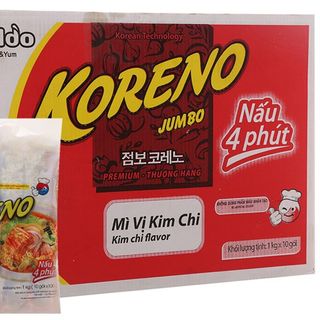 Mì Nấu Mì Cay Koreno Hàn Quốc Vị Kimchi (Thùng 100 Vắt Mì) giá sỉ