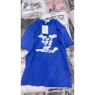 Áo phông cotton in hình thương hiệu cực xinh form giấu quần freesize