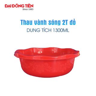 Thau Nhựa Vành Sóng 1300ml Đại Đồng Tiến - 2T - C137