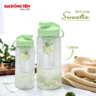 Bình Nước Detox Sweetie 600ml Đại Đồng Tiến - L1647