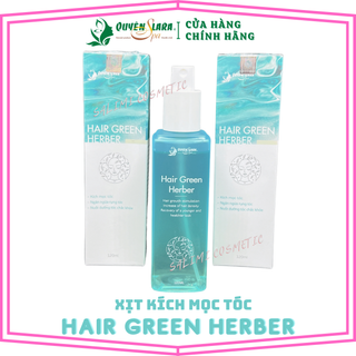 Xịt Kích Mọc Tóc Thảo Dược Hair Green Herber Quyên Lara - 120 ml - Phục Hồi Tóc Rụng, Dưỡng Tóc Suôn Mượt, Ngăn Ngừa Gãy Rụng, Làm Chắc Khoẻ Chân Tóc - HÀNG CHÍNH HÃNG