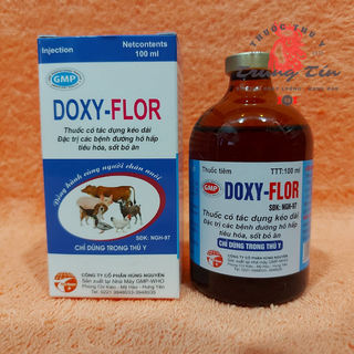 1 LỌ / 100ML - DOXY - FLOR - thuốc gà đá đặc trị bệnh đường hô hấp , tiêu hóa , sốt bỏ ăn giá sỉ