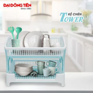 Kệ Chén Tower Xanh Ngọc Đại Đồng Tiến N1623