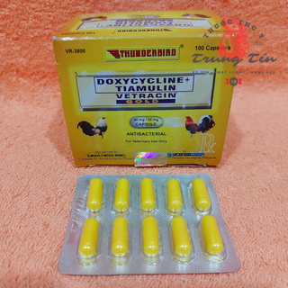 1 Vĩ / 10 viên - Vetracin Gold - (Đặc trị khò khè , hen , xổ mũi , sưng phù mặt) cao cấp philippines , thuoc ga , thuoc nuoi ga