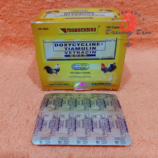 1 Vĩ / 10 viên - Vetracin Gold - (Đặc trị khò khè , hen , xổ mũi , sưng phù mặt) cao cấp philippines , thuoc ga , thuoc nuoi ga