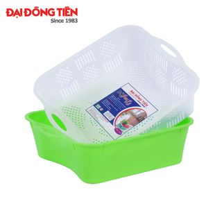 Bộ Thau Rổ Vuông Lớn Đại Đồng Tiến C1151-J1151