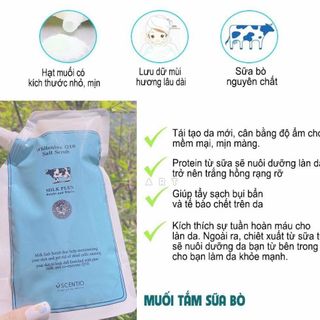 Muối tắm tẩy da chết bò xanh giá sỉ