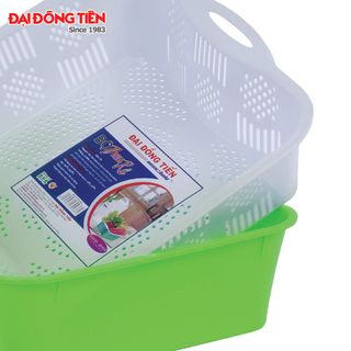 Bộ Thau Rổ Vuông Lớn Đại Đồng Tiến C1151-J1151