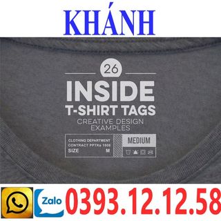 Nhãn ép nhiệt quần áo cao cấp