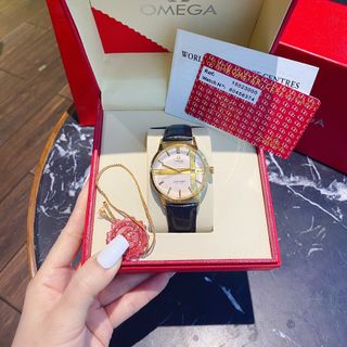 ĐỒNG HỒ OMEGA NAM DÂY DA TRUNG CẤP NEW