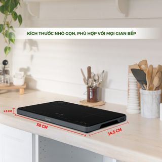 BẾP TỪ DƯƠNG ĐÔI DKA-DIC135(Black/Grey)