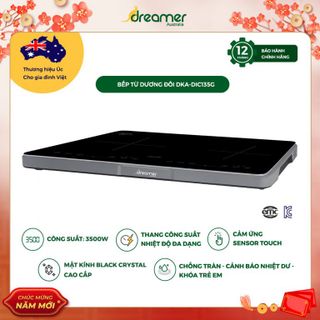 BẾP TỪ DƯƠNG ĐÔI DKA-DIC135(Black/Grey)