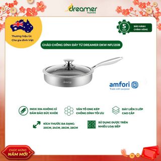 CHẢO CHỐNG DÍNH ĐÁY TỪ DREAMER DKW-NFL126B