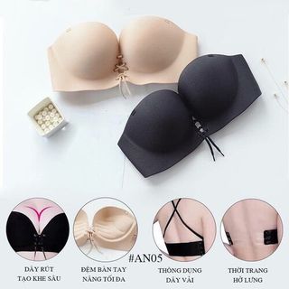 Áo lót cúp ngực tạo khe chữ V mặc đầm xẻ ngực sâu và hở lưng 368