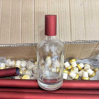 Vỏ Chai Đựng Rượu Thủy Tinh 500ML cao cấp mẫu vốt ka – Vỏ Chai Rượu Đẹp – Bình Đựng Rượu 500ML (C11)