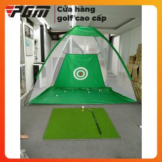 Bộ thảm swing (120x120cm) + Lưới lều tập golf LL04 (tâm chip, ngang 3m, cao 2m) tặng kèm 3 banh