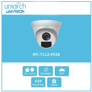 Camera IP 2.0Mp PoE Có Micro Uniarch IPC-T122-APF28(40)