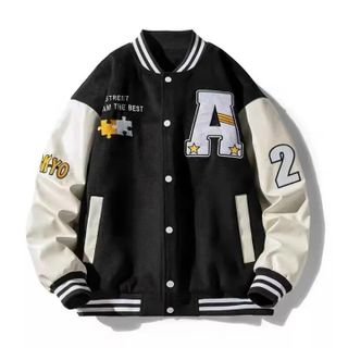 Áo khoác bomber logo thêu form to đẹp