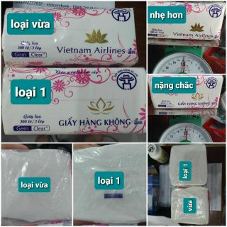 Khăn giấy lụa hàng không chuẩn loại 1