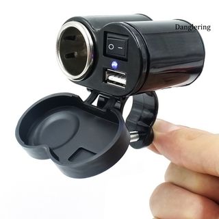 Sạc điện thoại trên xe máy 2in1 kiêm tẩu sạc