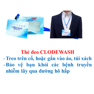 Thẻ Đeo Khử Mùi Đa Năng Công Nghệ Nhật Bản CLODEWASH - Khử mùi, diệt khuẩn giá sỉ