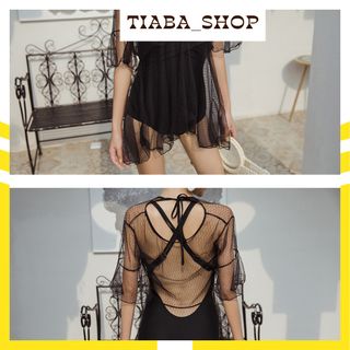 Đồ bơi, bikini liền mảnh, sexy, kín đáo, 2 chi tiết, kèm áo khóac ren, hàng cao cấp
