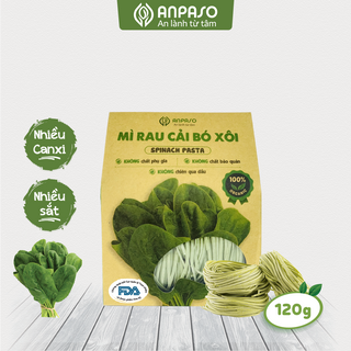 Mì Rau Cải Bó Xôi Organic Anpaso - Gói 120gr