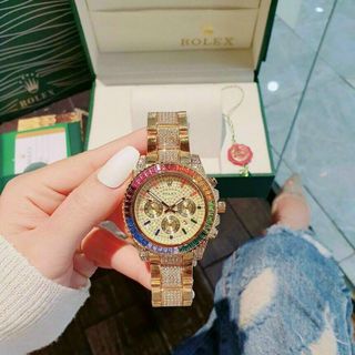 ĐỒNG HỒ RROLEX FULL ĐÁ TRUNG CẤP HOT