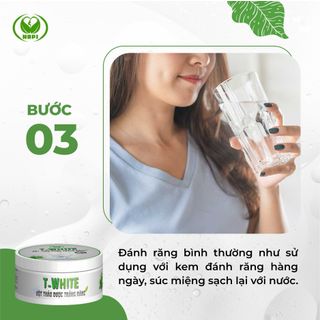 BỘT TRẮNG RĂNG THẢO DƯỢC T WHITE GIÚP RĂNG TRẮNG SÁNG