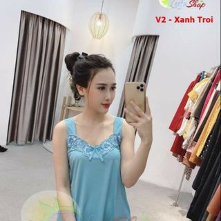 [2 SIZE 45-68KG TÙY CHIỀU CAO] ĐỒ BỘ NGỦ THUN LẠNH DÂY BẢN PHỐI REN SEXY THỜI TRANG giá sỉ