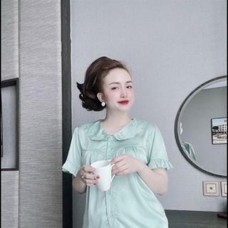[3 size 46-70KG] Đồ bộ LỤA ĐÙI MÀU TIỂU THƯ DỄ THƯƠNG thời trang