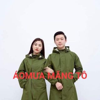 Áo Mưa Măng Tô Hàng 2 Lớp, Đẹp, Dày Dặn, Chống thấm tuyệt đối