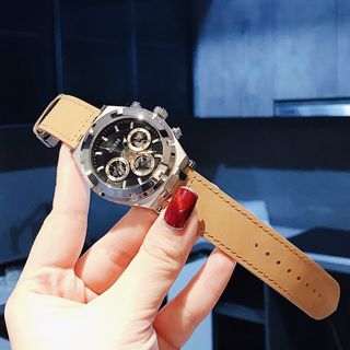 ĐỒNG HỒ GUEESS NÂU DA LỘN SIÊU CẤP NEW