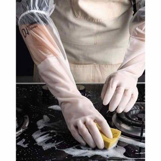 Găng tay cao su siêu dai chống tụt