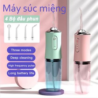 Máy Tăm Nước Vệ Sinh Răng Miệng Oral Irigator Tặng Kèm 4 Đầu Phun giá sỉ