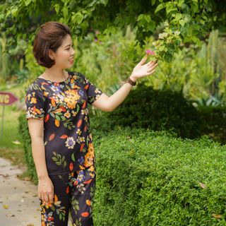 Bộ Đồ Lụa Trung Niên Cao Cấp