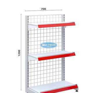 Kệ đơn lưng lưới 3 tầng dài 70cm