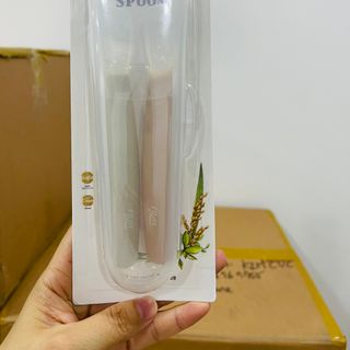 Set 2 thìa ăn silicone cho bé hãng TGM Hàn Quốc