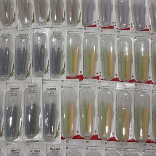 Set 2 thìa ăn silicone cho bé hãng TGM Hàn Quốc