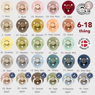 Ty giả Bibs Colour Latex Cho Bé từ 0m