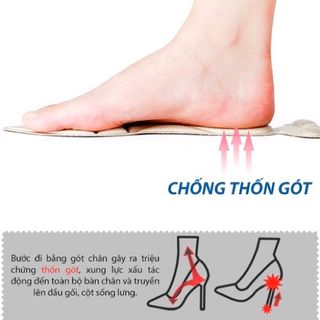LÓT GIÀY CAO GÓT MŨI NHỌN CHO GIÀY BỊ RỘNG VÀ ÊM CHÂN