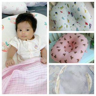Gối chống trào ngược vải xô muslin hàng cao cấp