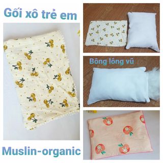 Gối xô muslin organic
