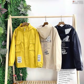 Áo khoác kaki hộp 2 lớp lót dù đẹp giá rẻ