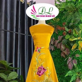 Xưởng si-ÁO DÀI ĐAN LÊ THÊU CC003
