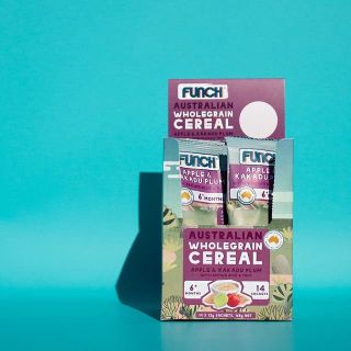 Ngũ Cốc Ăn Dặm Chính Hãng Úc Funch Vị Táo, Mận Kakadu Hộp 168g