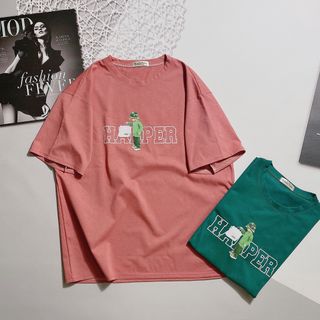 Chuyên sỉ Áo phông cotton khô form oversize happer Xưởng may YoYo chuyên sỉ áo thun thái